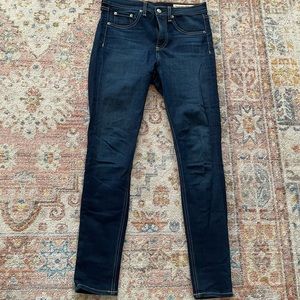 Rag and Bone High Rise Skinny Ankle Jeans